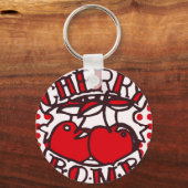 さくらんぼ爆弾デザイン キーホルダー (正面)