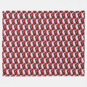 さくらんぼ爆弾フリースブランケット フリースブランケット (正面(横))