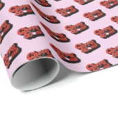 さくらんぼ爆弾包み紙 ラッピングペーパー (ロールコーナー)