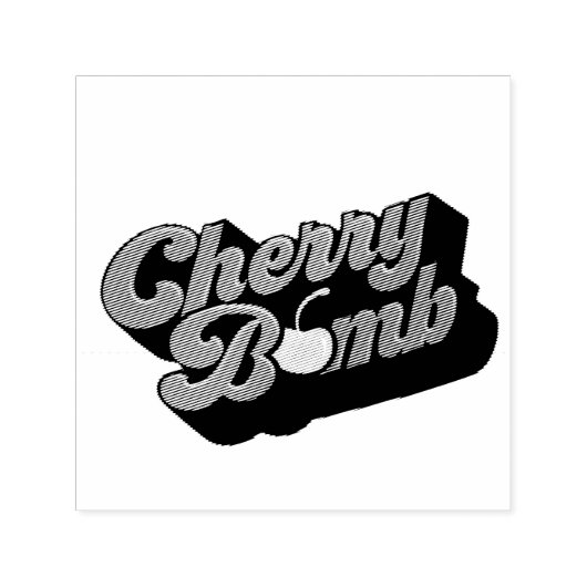 さくらんぼ爆弾自己スタンプ セルフインキングスタンプ (デザイン)