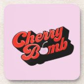 さくらんぼ爆弾飲料用コースター コースター (正面)
