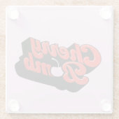 さくらんぼ爆弾 ガラスコースター (裏面)