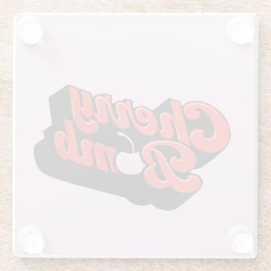 さくらんぼ爆弾 ガラスコースター (裏面)