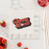 さくらんぼ爆弾 縁ありランチョンナプキン (インサイチュ)