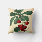 さくらんぼ王室の植物学イラストレーション クッション (裏面)