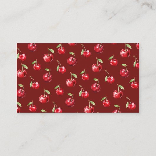 さくらんぼ用ベビーシャワー本 エンクロージャーカード (裏面)