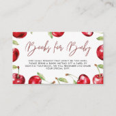 さくらんぼ用ベビーシャワー本 エンクロージャーカード (正面)