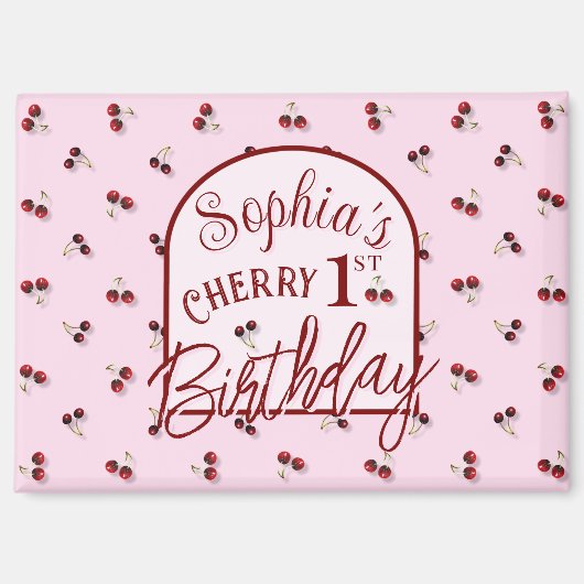 さくらんぼ磁石 マグネット (正面)