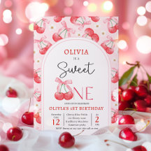 さくらんぼ第1の誕生日パーティーコケットさくらんぼ誕生日