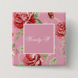 さくらんぼ紅薔薇 缶バッジ