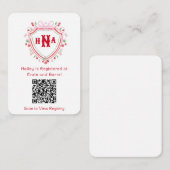 さくらんぼ紋 | ブライダルシャワーギフト原簿 エンクロージャーカード (正面/裏面)