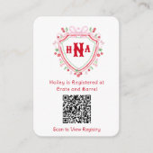 さくらんぼ紋 | ブライダルシャワーギフト原簿 エンクロージャーカード (正面)