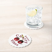 さくらんぼ紙コースター ペーパーコースター (インサイチュ)