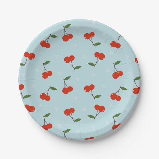 さくらんぼ紙プレート ペーパープレート (正面)