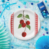 さくらんぼ紙プレート ペーパープレート (パーティー)