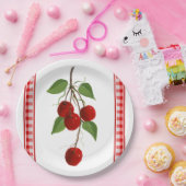 さくらんぼ紙プレート ペーパープレート (パーティー)