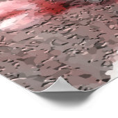 さくらんぼ結婚のエレガ赤と白ントサクラ ポスター (角)