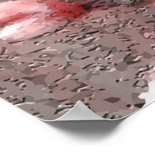 さくらんぼ結婚のエレガ赤と白ントサクラ ポスター (角)