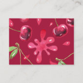 さくらんぼ結婚のゲームの助言と願い エンクロージャーカード (裏面)