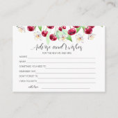 さくらんぼ結婚のゲームの助言と願い エンクロージャーカード (正面)