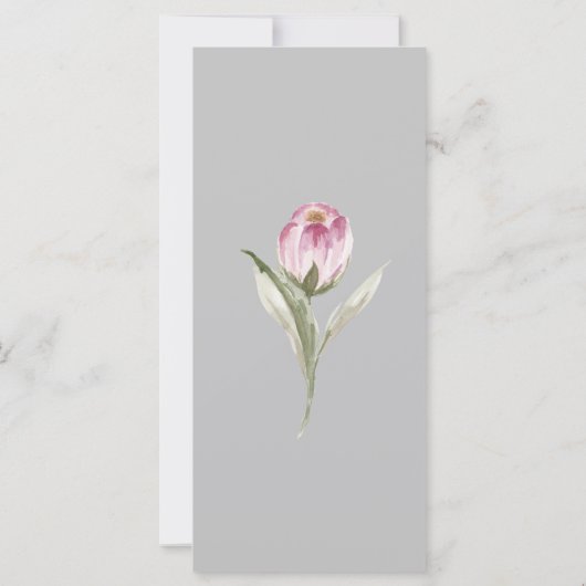 さくらんぼ結婚のディナーメニュー (裏面)