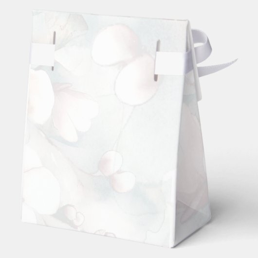 さくらんぼ結婚のパーソナライズされたお願い フェイバーボックス (裏面)