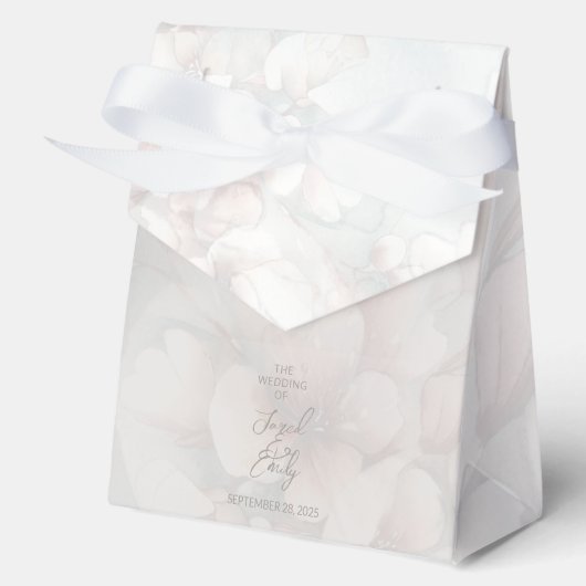 さくらんぼ結婚のパーソナライズされたお願い フェイバーボックス (正面)