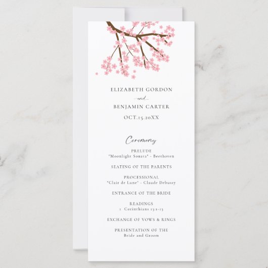 さくらんぼ結婚のフローラエレガントスクリプト (正面)