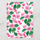 さくらんぼ結婚の名前テーブル座席表 (裏面)