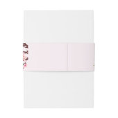 さくらんぼ結婚の名前ピンク白 招待状ベリーバンド (裏面例)