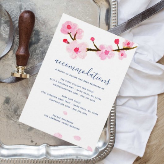 さくらんぼ結婚の宿泊施設 エンクロージャーカード