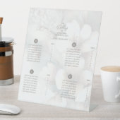 さくらんぼ結婚の座席表の台座標識 台座サイン (インサイチュ)