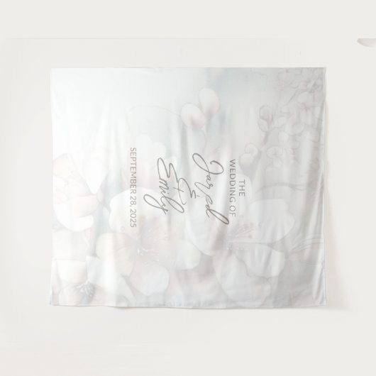 さくらんぼ結婚の背景 タペストリー (正面(横))