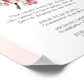 さくらんぼ結婚の花が愛の記憶に ポスター (角)