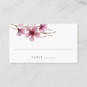 さくらんぼ結婚の花の護衛座席表 プレイスカード (正面)