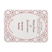 さくらんぼ結婚の赤と白招エレガント待 マグネット (横)