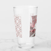 さくらんぼ結婚の赤白桜エレガント タンブラーグラス (右)