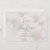 さくらんぼ結婚のBlossomの写真の追加日付を保存 セーブザデート (正面/裏面)