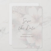 さくらんぼ結婚のBlossomの写真の追加日付を保存 セーブザデート (正面/裏面)