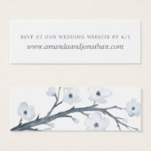さくらんぼ結婚のWebサイトへの返信RSVP (正面&裏面)