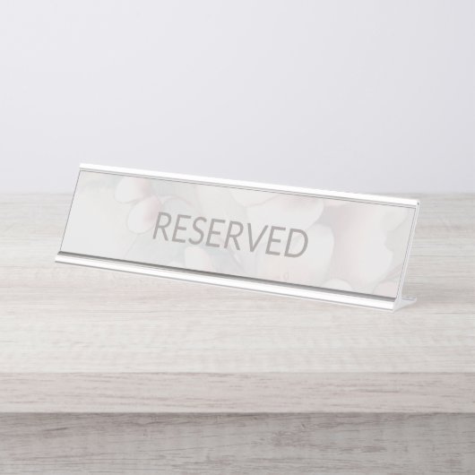 さくらんぼ結婚ブロッサムの天板 デスクネームプレート (正面)