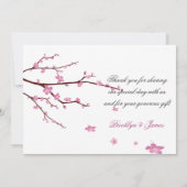 さくらんぼ結婚ブロッサムサンキューカード サンキューカード (裏面)