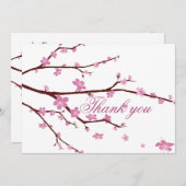 さくらんぼ結婚ブロッサムサンキューカード サンキューカード (正面/裏面)