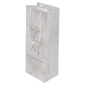 さくらんぼ結婚ブロッサムパーソナライズされた抱き枕 ワインギフトバッグ (正面アングル)