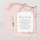 さくらんぼ結婚ブロッサム エンクロージャーカード (正面/裏面)