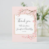 さくらんぼ結婚ブロッサム サンキューカード (スタンド正面)