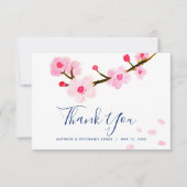 さくらんぼ結婚ブロッサム サンキューカード (正面)