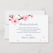 さくらんぼ結婚ブロッサム サンキューカード (裏面)