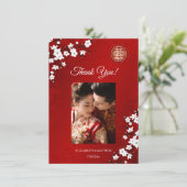 さくらんぼ結婚ブロッサム サンキューカード (スタンド正面)