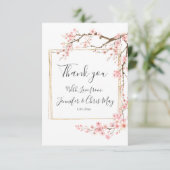 さくらんぼ結婚ブロッサム サンキューカード (スタンド正面)